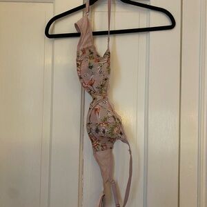 Victoria’s Secret Purple Mesh Floral Wire Bra